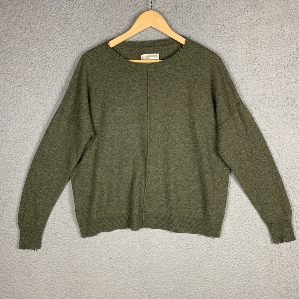 Current Elliott Sweater Women 1‎ Wool Cashmere Tatered Knit Grunge